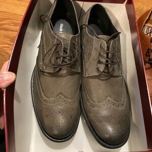 Hush Puppies Men's Taupe Derby Shoes